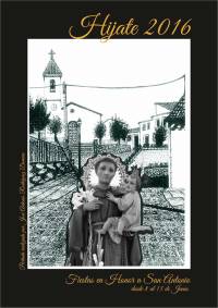 Cartel anunciando las fiestas de San Antonio de Padua. Fotografia de...