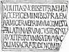 Inscripción en pilar de Avitiano, en Abla
