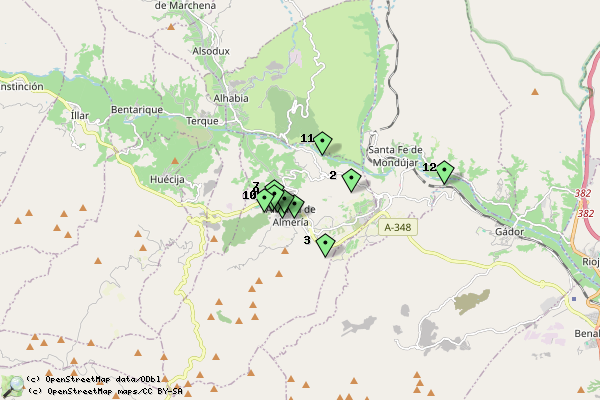 Lugares de interés Alhama de Almería 