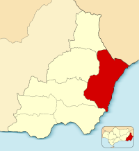 Mapa de área de Levante