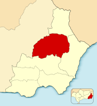 Mapa de Valle del Almanzora